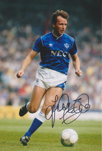 Trevor Steven signed 12x8” Everton photo