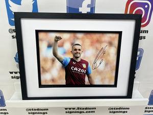 John McGinn signed and framed 12x8” Aston Villa Photo
