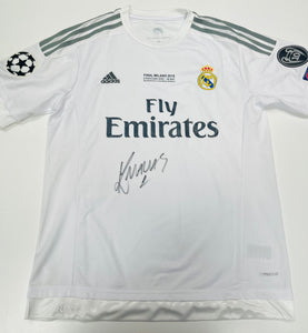 Kaylor Navas signed 2016 Champions League Final Real Madrid Shirt