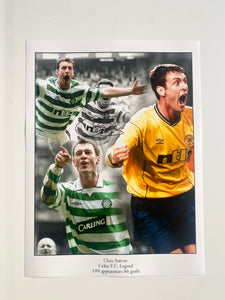 Chris Sutton signed 16x12” Celtic photo