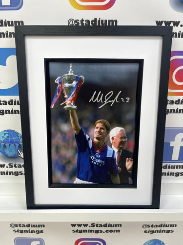 Richard Gough signed and framed 12x8” Rangers photo