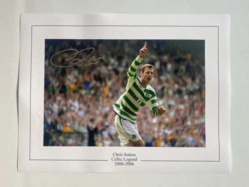 Chris Sutton signed 16x12” Celtic Photo