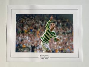 Chris Sutton signed 16x12” Celtic Photo