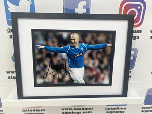 Kenny Miller signed and framed 12x8” Rangers photo