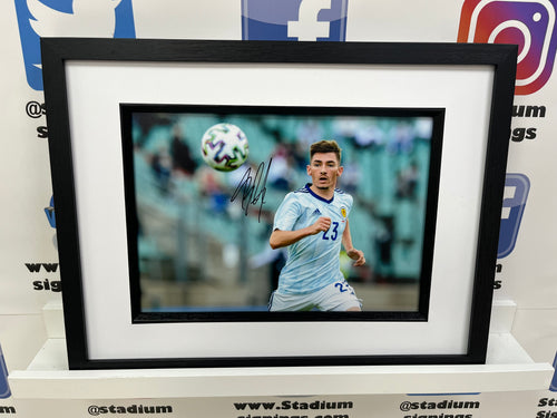 Billy Gilmour signed and framed 12x8” Scotland Photo