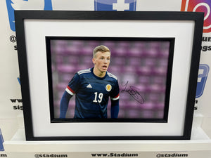 Lewis Ferguson signed and framed 12x8” Scotland Photo