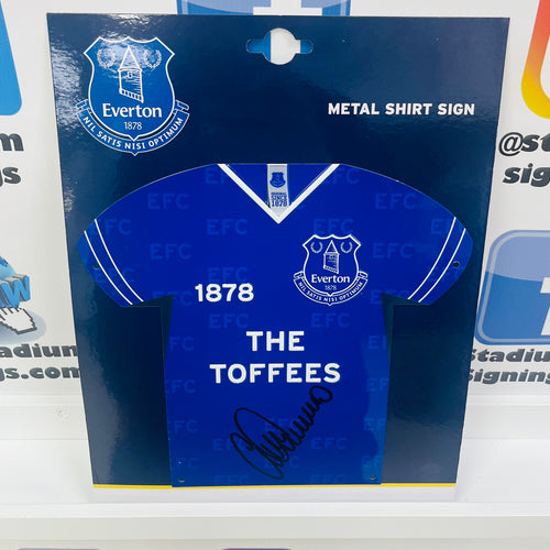 Gary Stevens signed Everton Shirt Sign