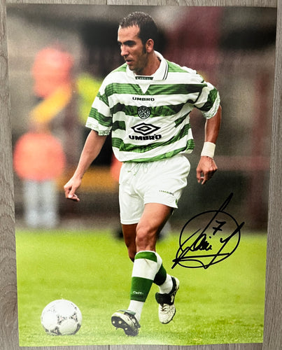 Paolo Di Canio signed 16x12” Celtic photo