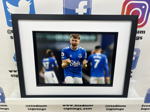 Nathan Patterson signed and framed 12x8” Everton Photo
