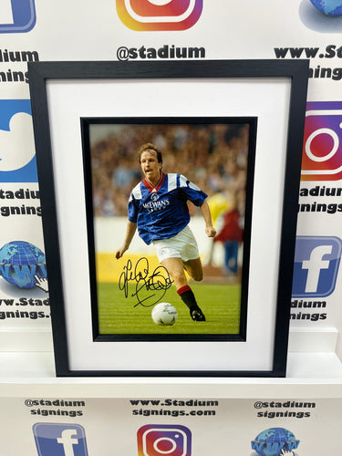 Trevor Steven signed and framed 12x8” Rangers photo