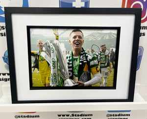 Callum McGregor signed and framed 12x8” Celtic photo