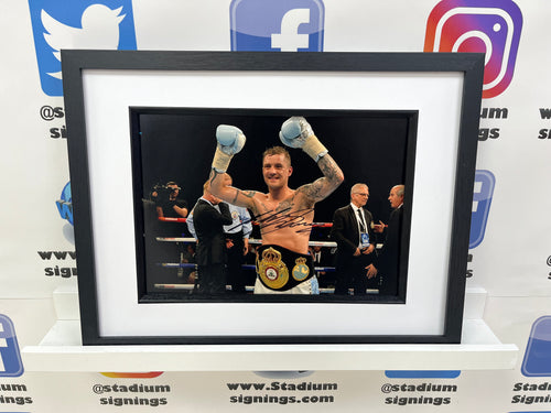 Ricky Burns signed and framed 12x8” boxing photo