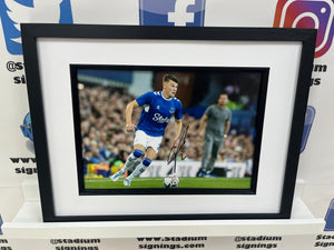 Nathan Patterson signed and framed 12x8” Everton Photo