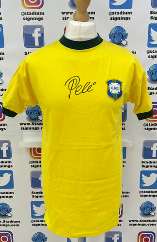 Pele signed Brazil shirt