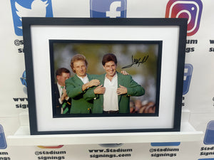 Jose Maria Olazabal signed and framed 12x8” Masters Golf photo