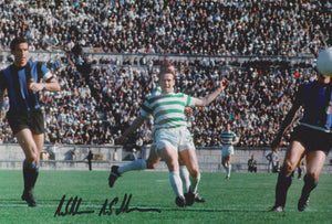 Willie Wallace signed 12x8” Celtic photo