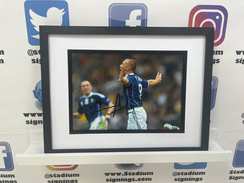 Kenny Miller signed and framed 12x8” Scotland photo