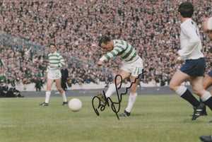 Bobby Lennox signed 12x8” Celtic photo