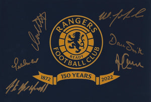 1972 European Cup Winners Cup multi signed 12x8” Rangers photo