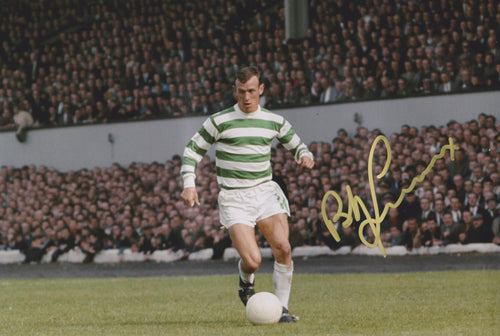 Bobby Lennox signed 12x8” Celtic photo