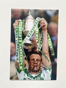Joos Valgaeren signed 12x8” Celtic photo
