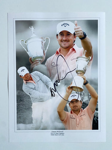 Graeme McDowell signed 16x12” montage