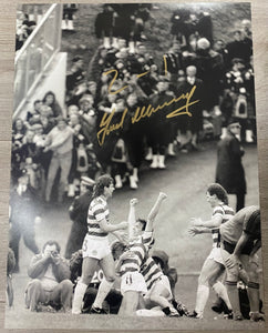 Frank McGarvey signed 16x12” Celtic photo