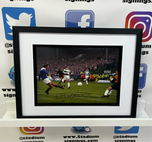 Mark Hateley signed and framed 12x8” Rangers photo