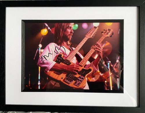 Mike Rutherford signed and framed 12x8” photo