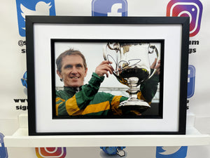 AP McCoy signed and framed 12x8” Horse Racing Photo