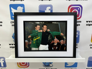 Trevor Immelman signed and framed 12x8” Masters photo