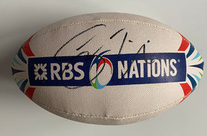 Jamie Heapslip signed 6 Nations Rugby ball
