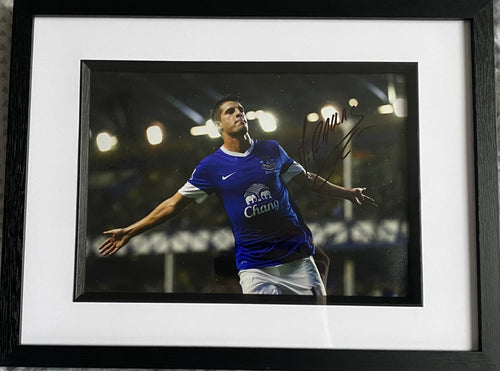 Kevin Mirallas signed and framed 12x8” Everton photo