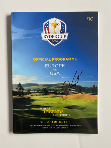 Thomas Bjorn signed 2014 Ryder Cup programme
