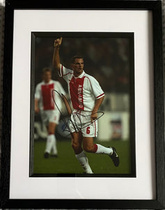 Ronald De Boer signed and framed 12x8” Ajax photo