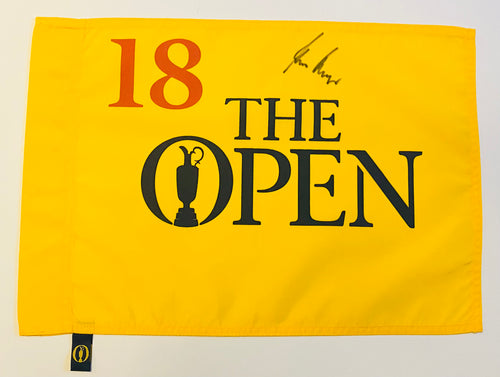 Gary Player signed Undated Open Championship Flag