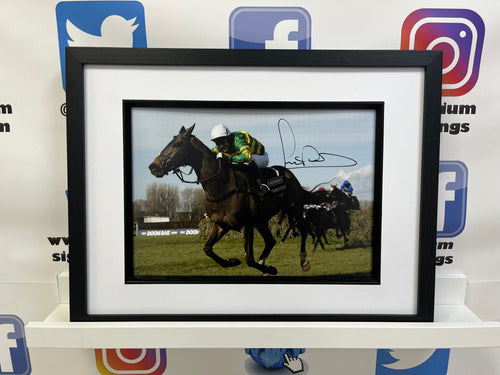 AP McCoy signed and framed 12x8” Horse Racing photo