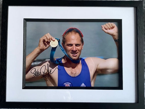 Steve Redgrave signed and framed 12x8” photo
