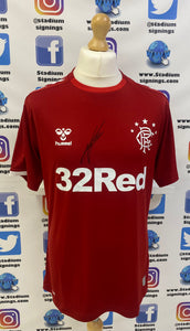 Nathan Patterson signed Rangers shirt