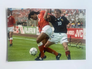 Stuart McCall signed 12x8” Scotland photo