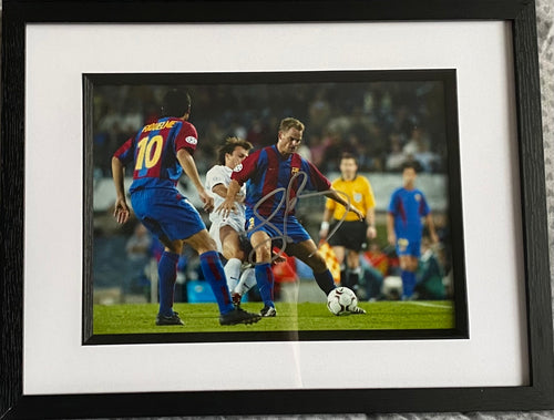 Frank De Boer signed and framed 12x8” Barcelona photo