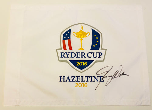 Jimmy Walker signed 2016 Hazeltine Ryder Cup Flag