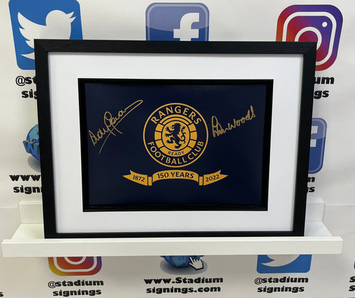 Andy Goram and Chris Woods signed and framed 12x8” Rangers photo