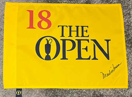 Mark O’Meara signed undated open golf flag
