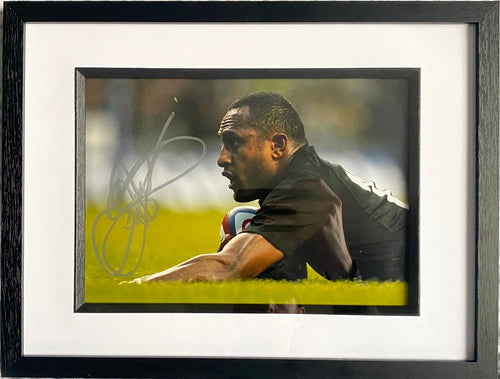 Joe Rokocoko signed and framed 12x8” New Zealand photo