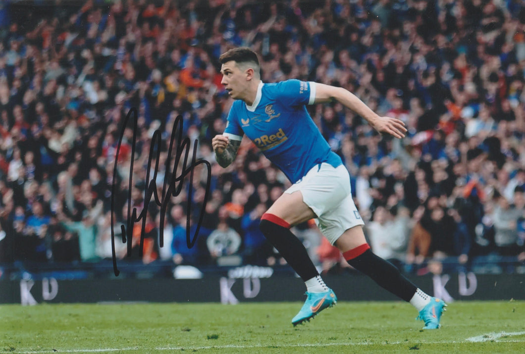 Ryan Jack signed 12x8” Rangers photo