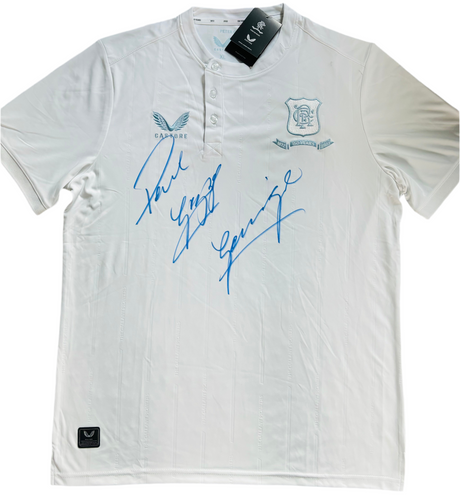 Paul Gascoigne signed Rangers shirt