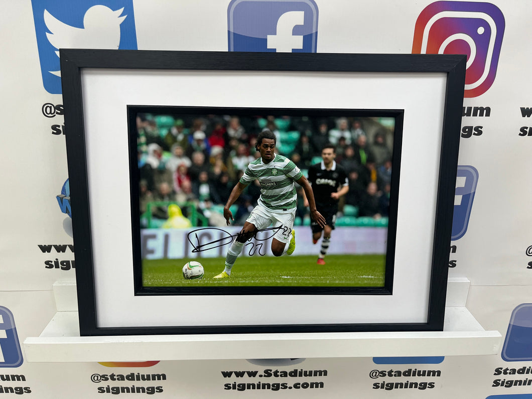 Jason Denayer signed and framed 12x8” Celtic photo