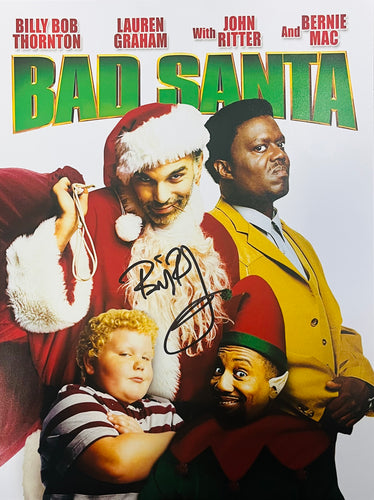 Billy Bob Thornton signed 16x12” Bad Santa photo