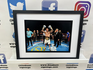 Ricky Burns signed and framed 12x8” boxing photo